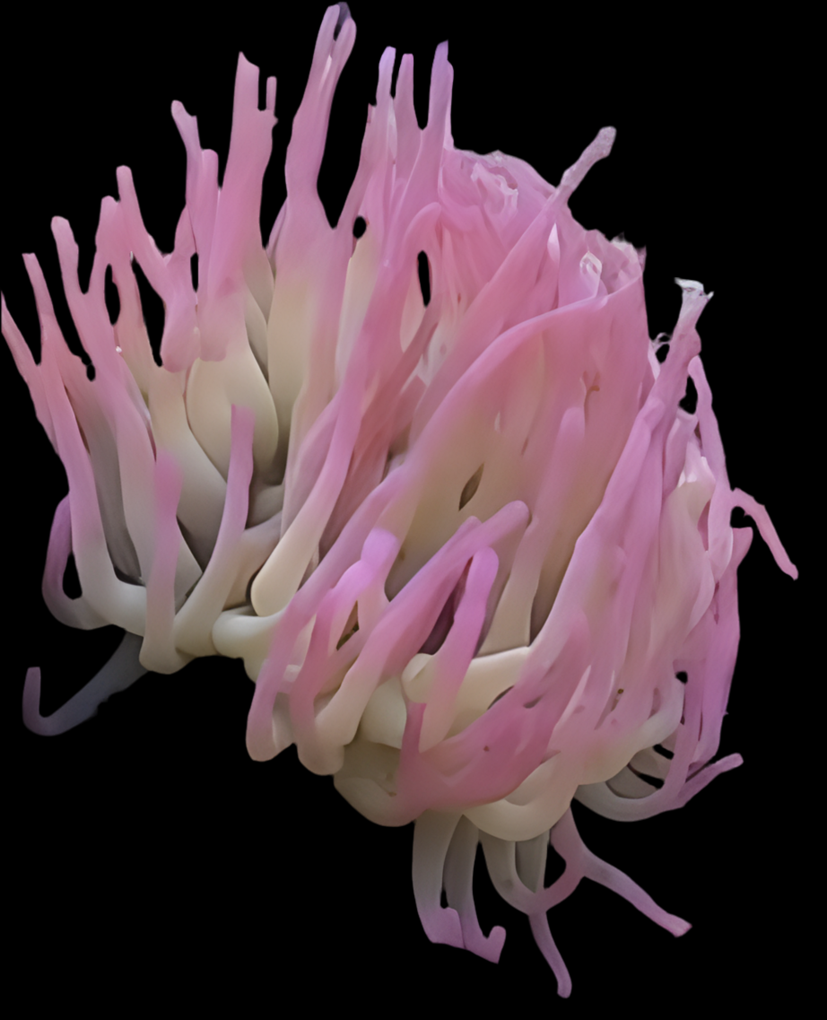 Condylactis Anemone - Condylactis gigantea-white-pink tips